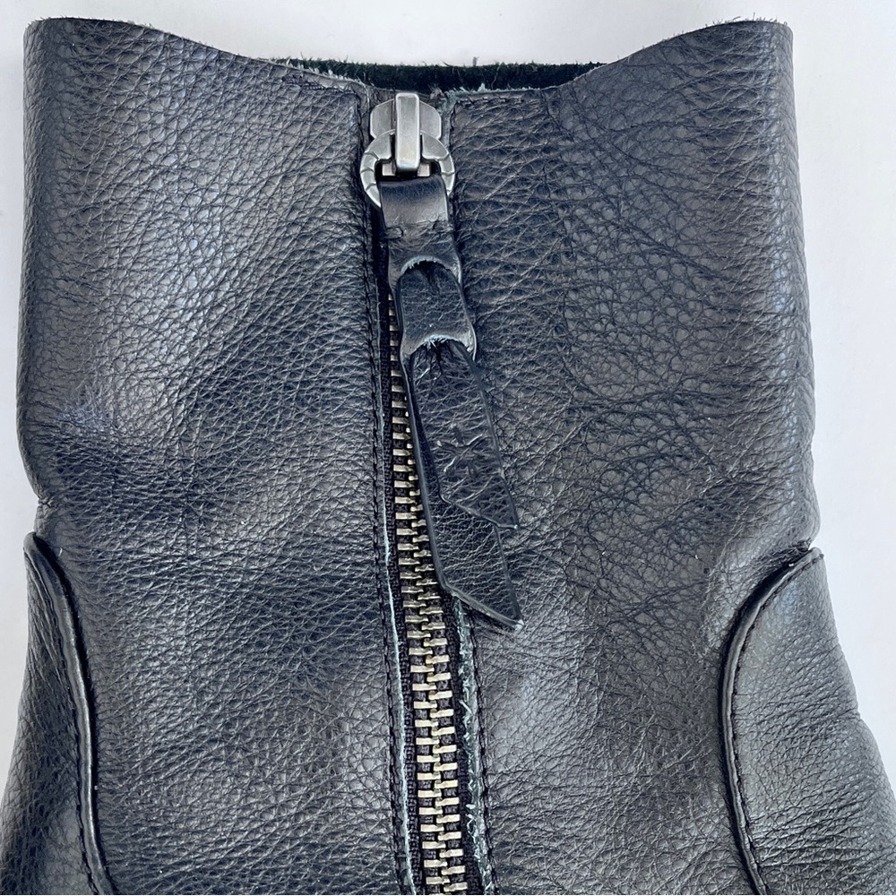 Splendid Black Leather Ankle Boots Size 9.5 - Picture 10 of 11